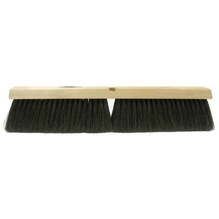 WEILER 18" Fine Sweep Floor Brush Black Horsehair & Polypropylene Fill 42013